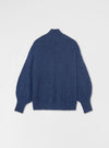 High V-Neck Sweater / Blue