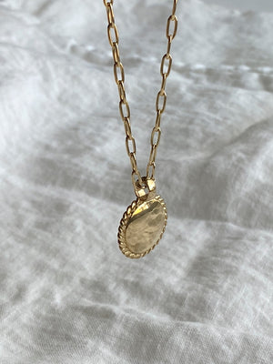 Braided Rosa Pendant / Gold