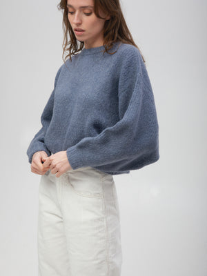 Balloon Sleeve Sweater / Slate