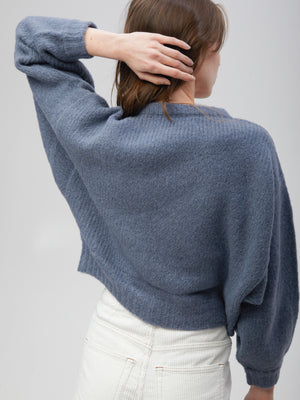 Balloon Sleeve Sweater / Slate