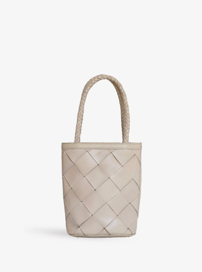Jude Leather Handbag - Retro Weave
