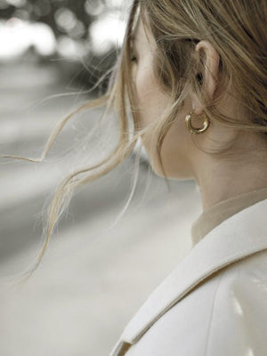 Freja Hoop Earring Small / Gold