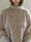 Mohair Highneck Sweater / Oatmeal