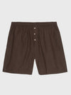 Product photo of DONNI. Pop Boxer Short in chocolate