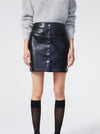 Thando Leather Skirt / Black
