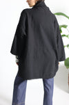 Atelier Delphine Haori Coat (Double Layered Cotton Gauze) / Black