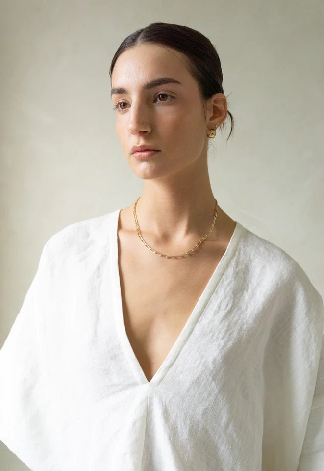 Laura Lombardi Adriana Necklace in Gold | Auralie