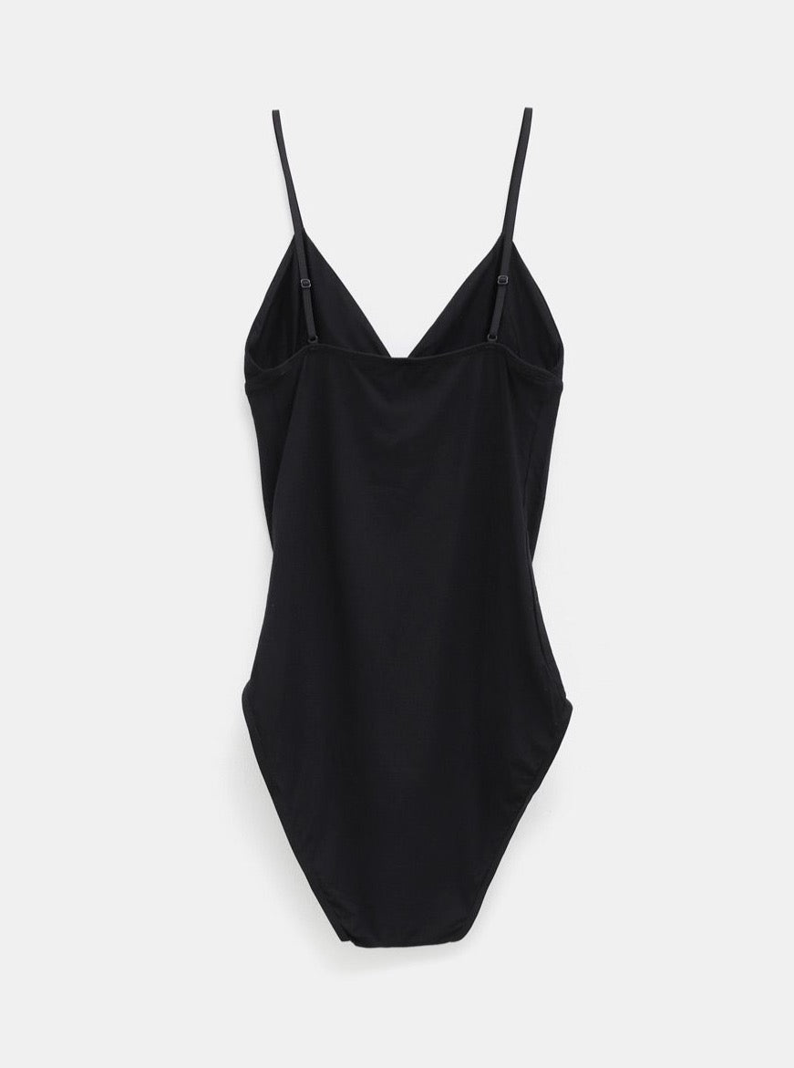 Zara black bustier bodysuit , Size S, fits XS or
