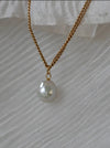 Baroque Pearl Necklace / Yellow Gold Vermeil