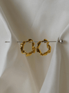 Ribbon Hoops / Yellow Gold Vermeil
