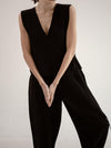 The Tie Knit Top / Black